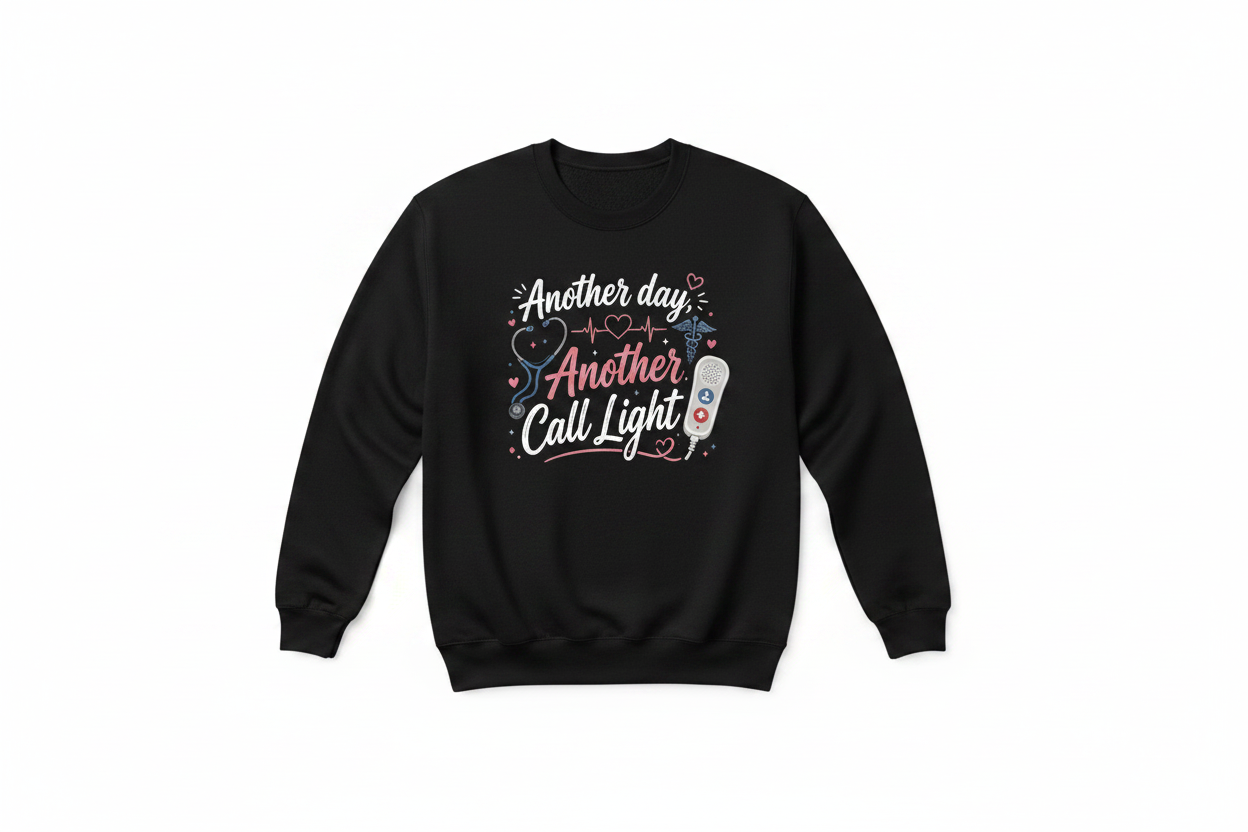 Another Day Another Call Light – Crewneck Mockup